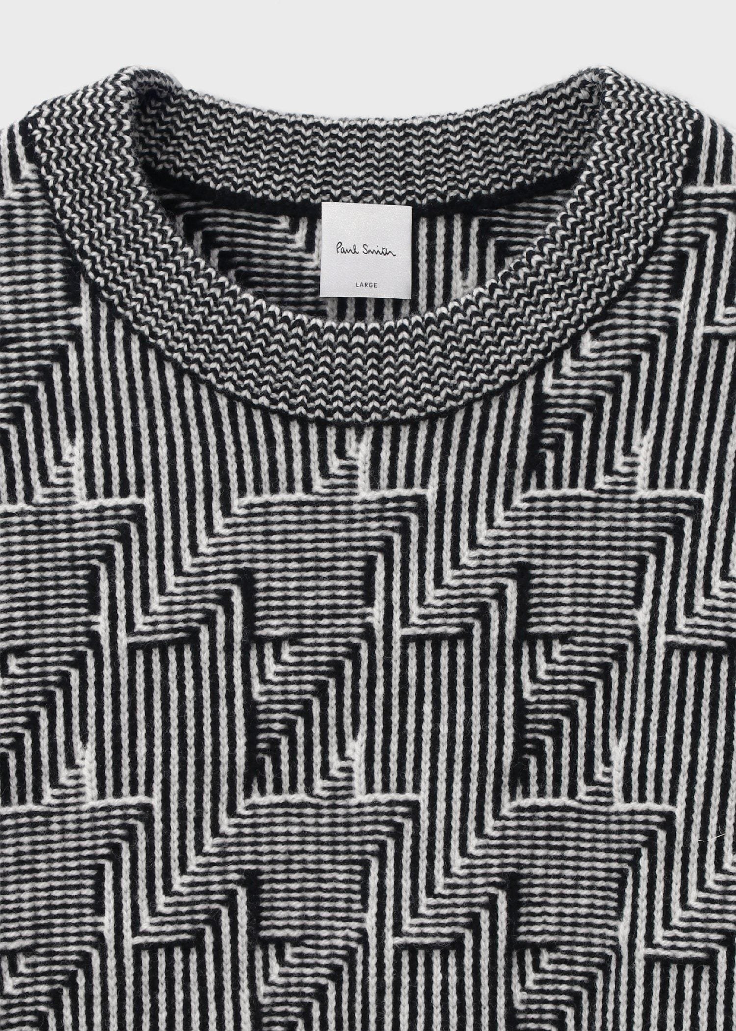 Paul Smith｜ビッグハウンドトゥース クルーネックニット | Rakuten