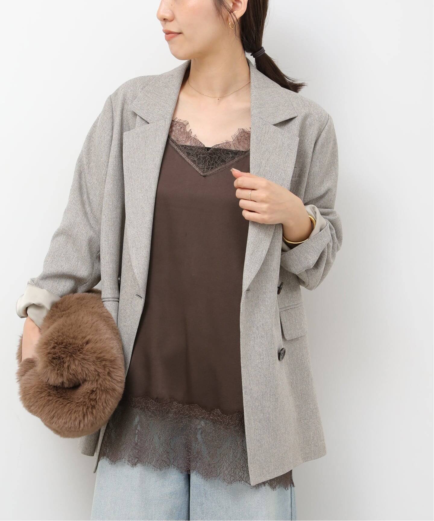 JOURNAL STANDARD relume｜《追加》サテンレースキャミチュニック