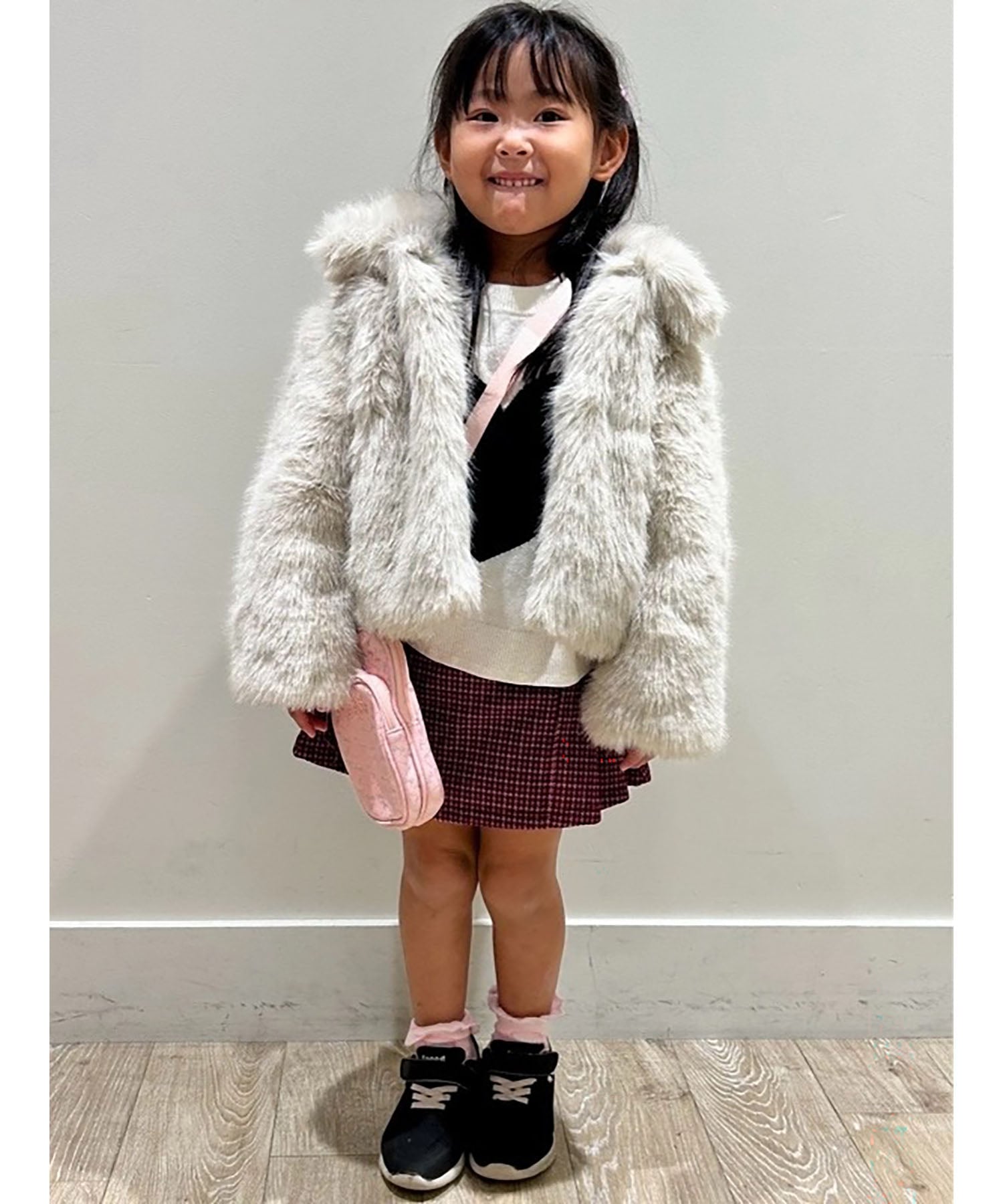 GAP｜(K)リサイクル フェイクファー クロップドコート (キッズ