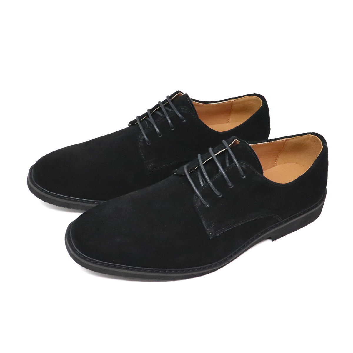 楽天市場】ビジネスシューズ メンズ 本革 スエード 黒 外羽根