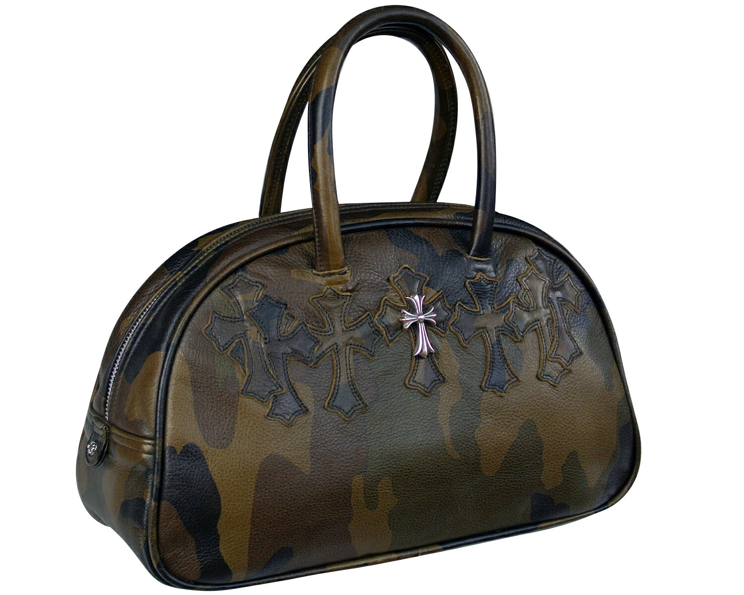 楽天市場】CHROME HEARTS SMALL GYM BAG CAMO LEATHER SIVER CROSS