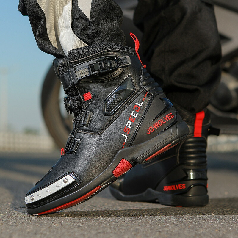 楽天市場】バイクブーツ レーシング オートバイシューズ メンズ