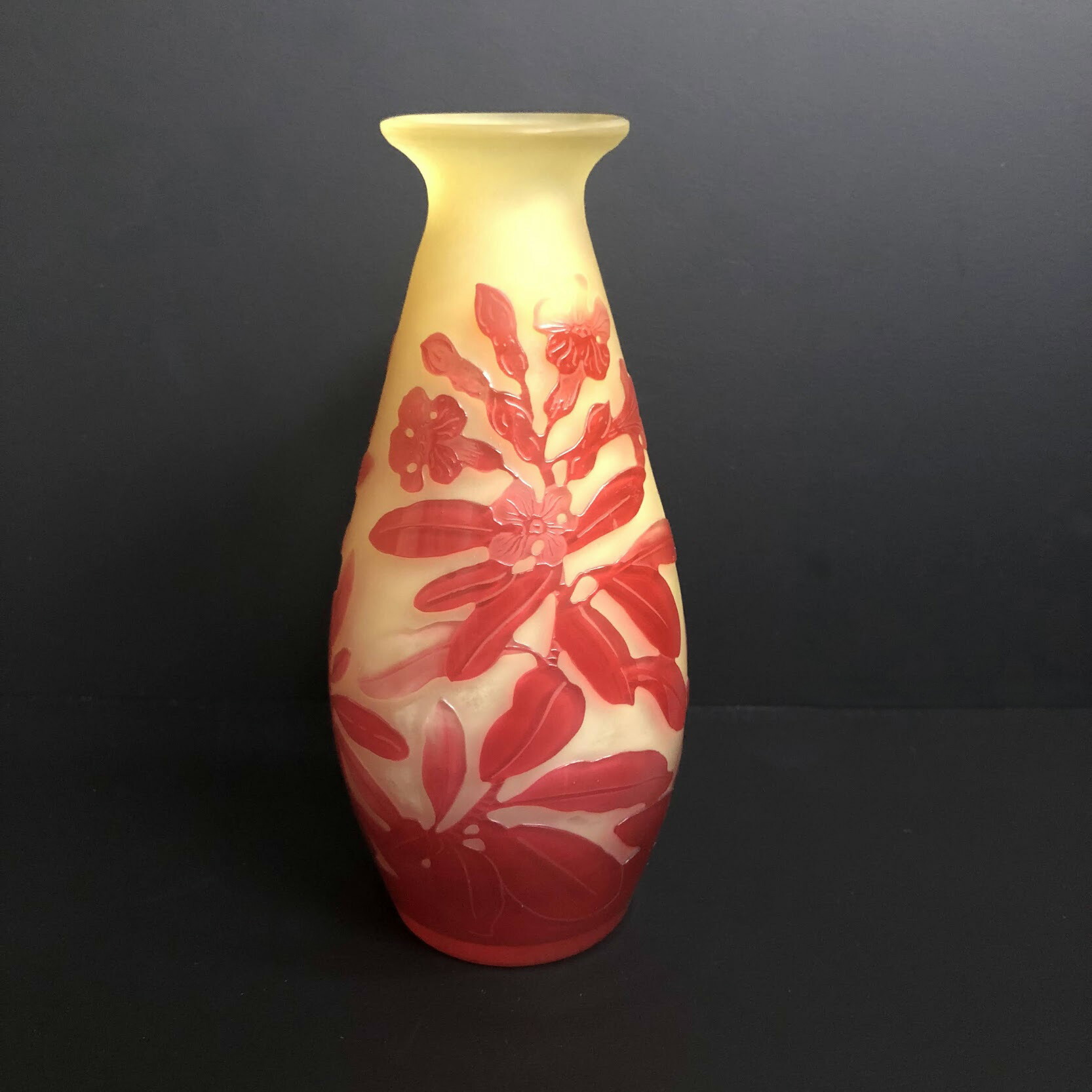 楽天市場】エミール・ガレ 花瓶 被せガラス【送料無料！】【代引き