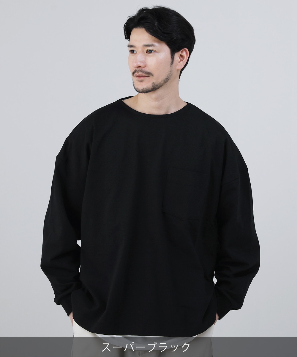 楽天市場】カットソー Tシャツ ロンT ポケT メンズ 春 春服 日本製