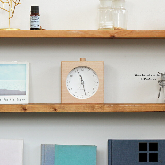 楽天市場】km-78B km-78N ブラウン ナチュラル アラームクロック