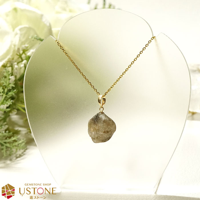 最終価格 ロシア産 フェナカイト 虹入H&E社証明書 原石 ペンダント