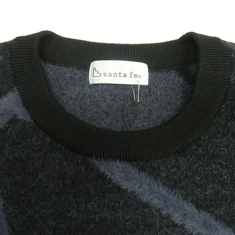 楽天市場】サンタフェ 総柄 ロゴ クルーネック ニット 50 52 サイズ LL