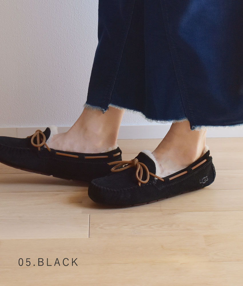 楽天市場】アグ ダコタ UGG モカシン レディース ブラック 黒 ブラウン