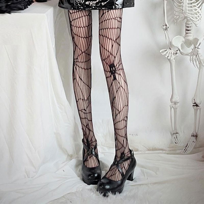 楽天市場】網タイツ ストッキング 蜘蛛の巣 ブラック ハロウィン