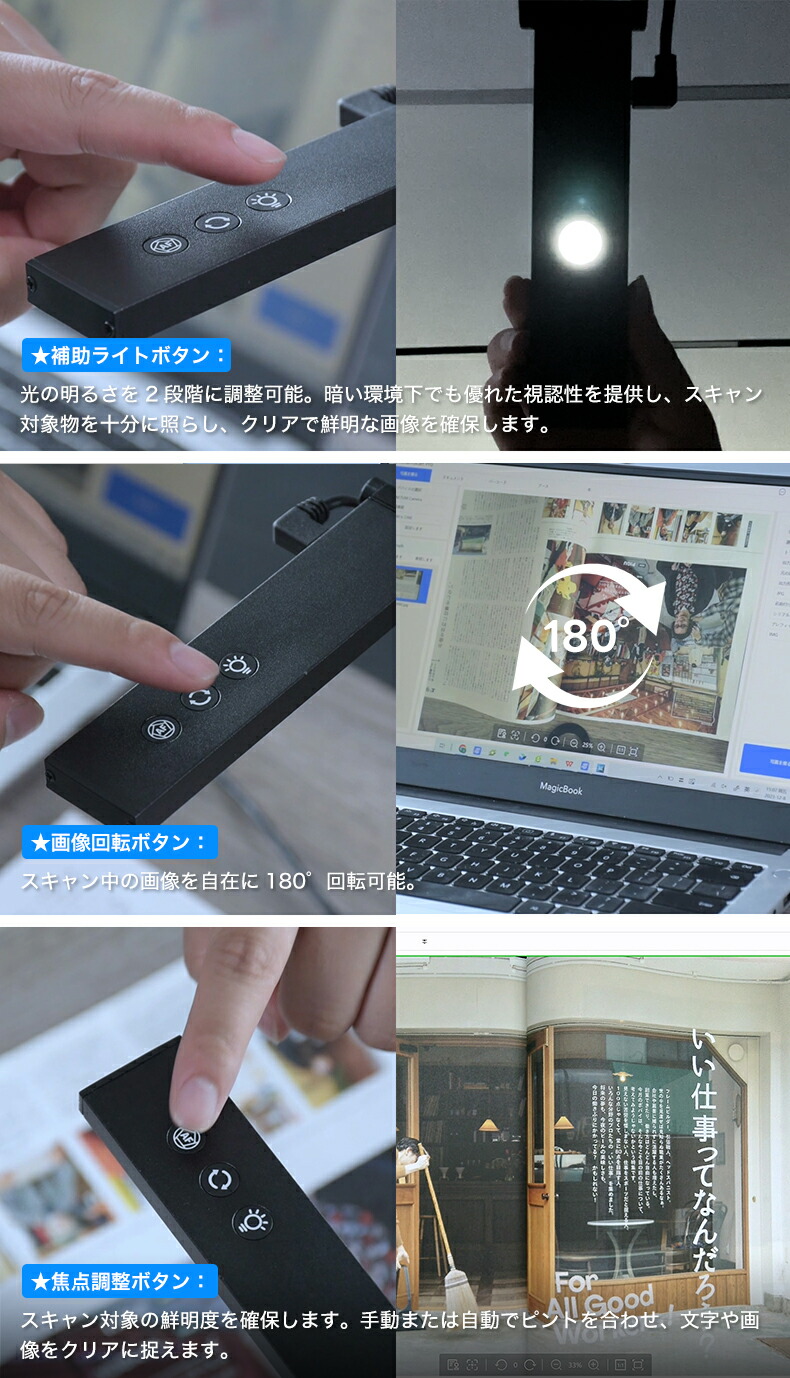 楽天市場】スキャナー おりたたみ スタンドスキャナ コンパクト 書画