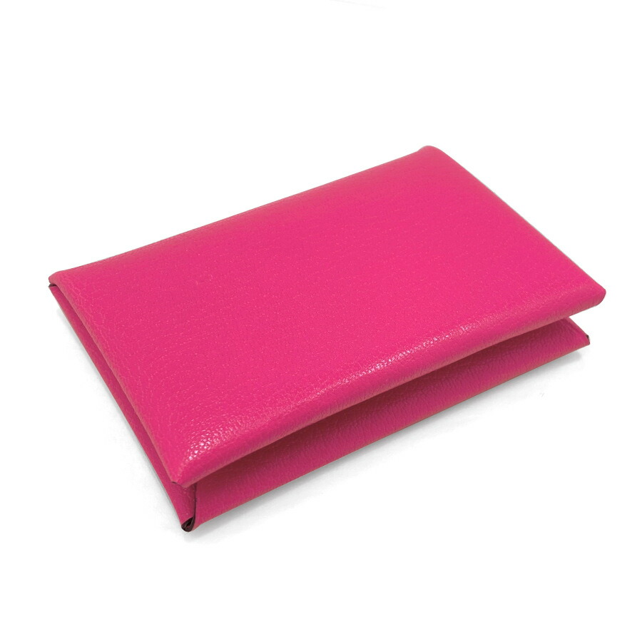 楽天市場】エルメス HERMES カルヴィ シェーブル レザー ローズポップ