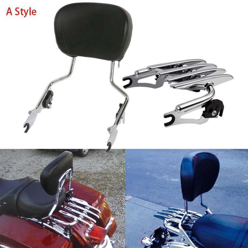 楽天市場】取り外し可能なバックレストシーシーバー ハーレーロード