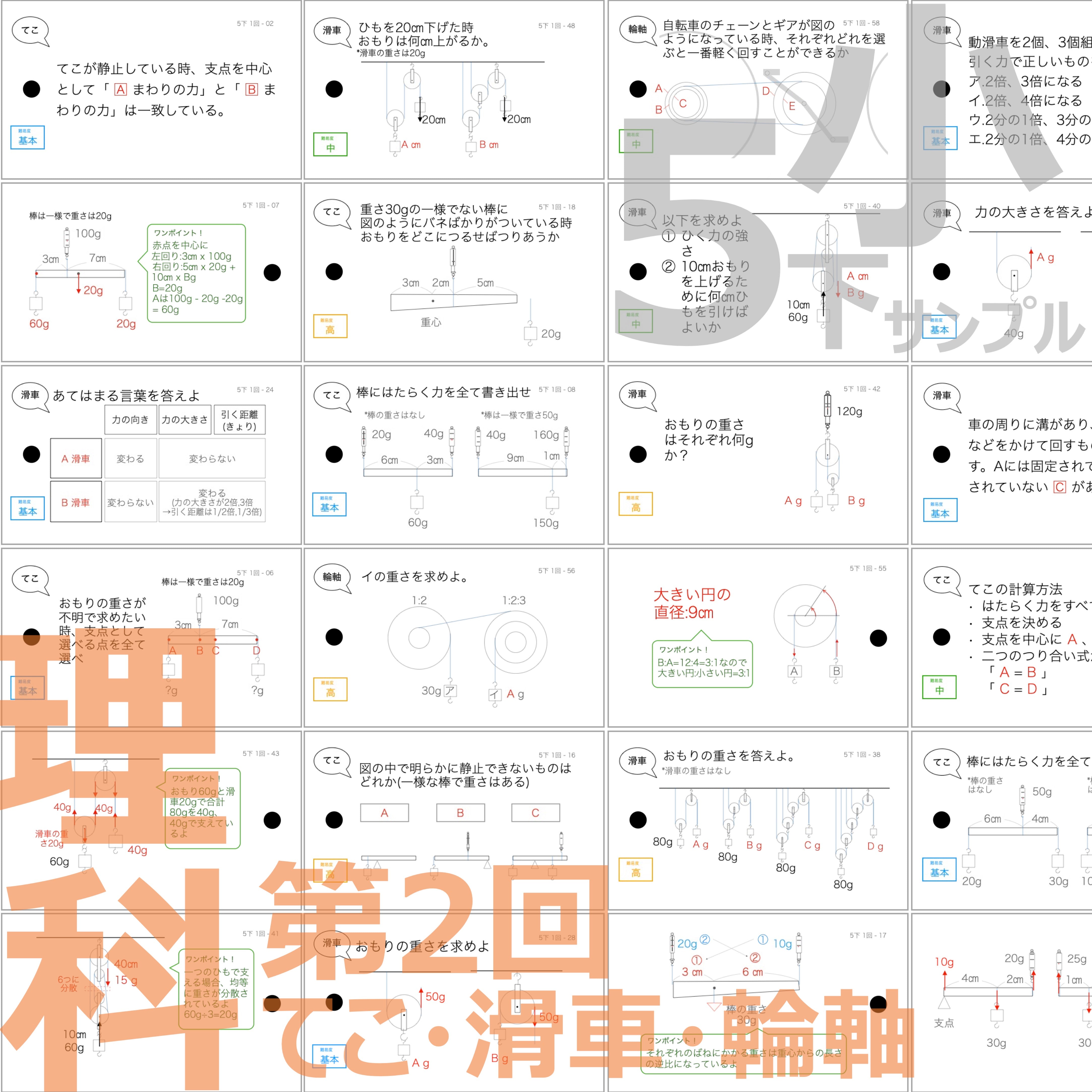 中学受験 暗記カード）5年下 社会・理科 1-4回セット – TT1-Learning
