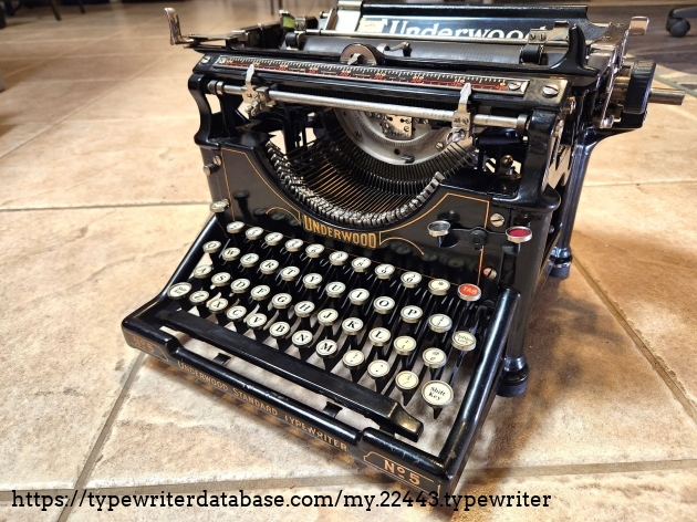 1917 Underwood 5 on the Typewriter Database