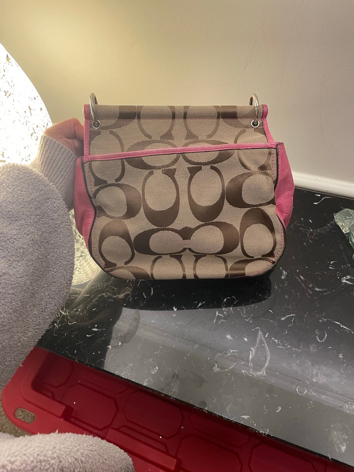 Coach Pink & Brown Willis 70th Anniversary | Mercari