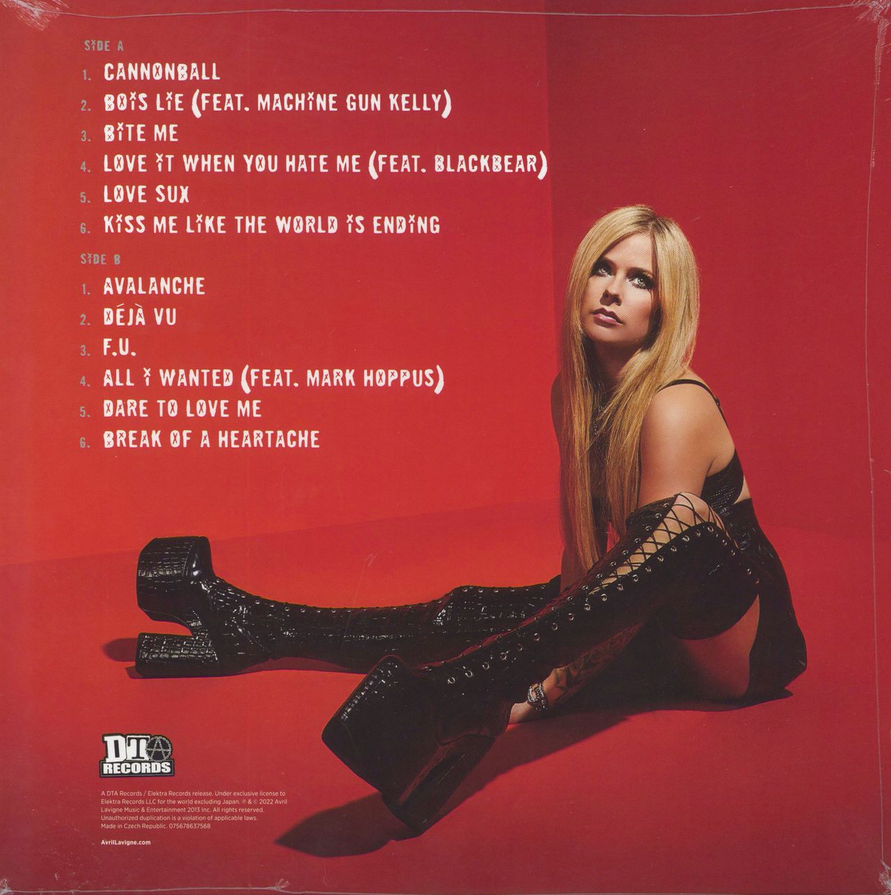 Avril Lavigne Love Sux - Orange Vinyl - Sealed UK Vinyl LP