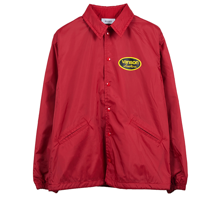 VANSON × MASSES NYLON JKT:RED | ユニークジーンストア