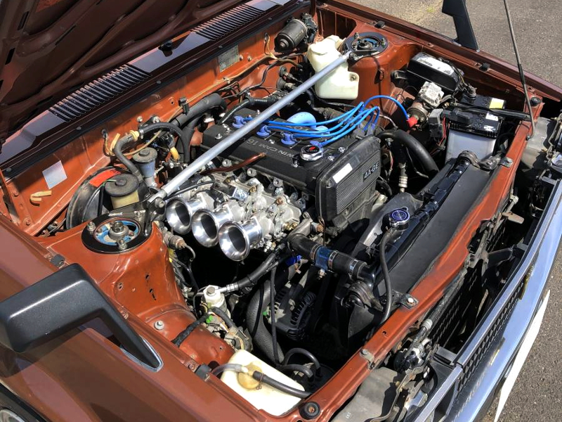 16バルブ4AGスワップ改4連スロットル!フリーダム制御!T50系5速MT!TE73V