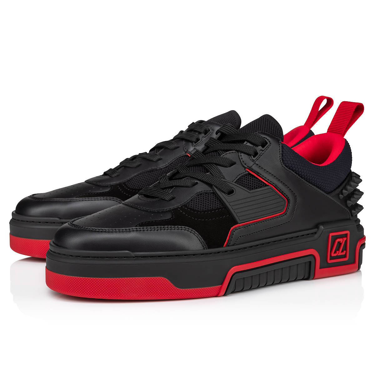 Astroloubi - Sneakers - Calf leather and suede - Black - Men