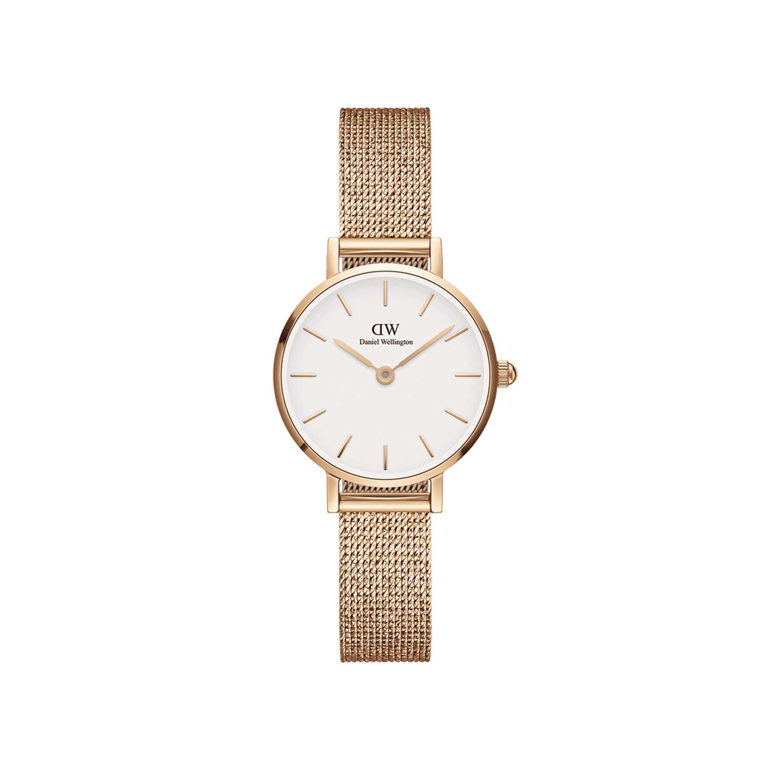 Petite Pressed Melrose - White dial women's watch | DW