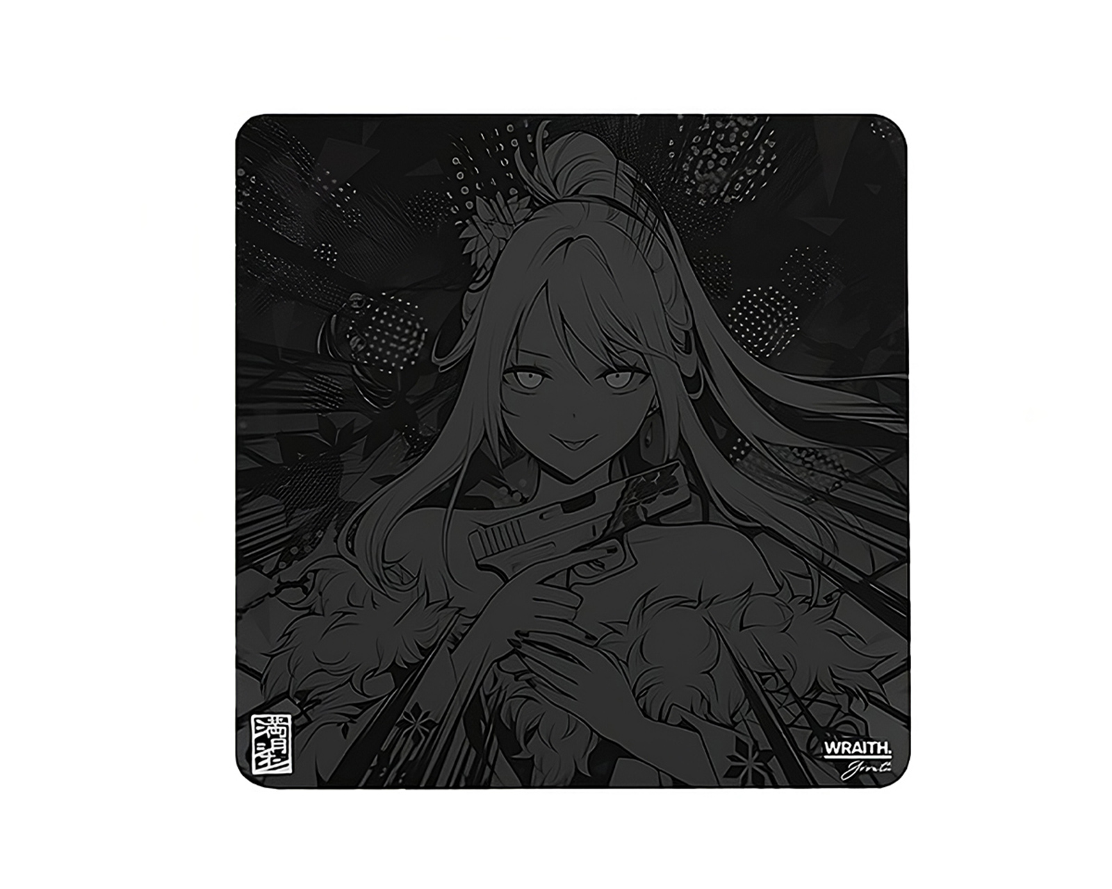 Wraith Evil Edition Cosmic Glass Mousepad - Silicone Feet - us