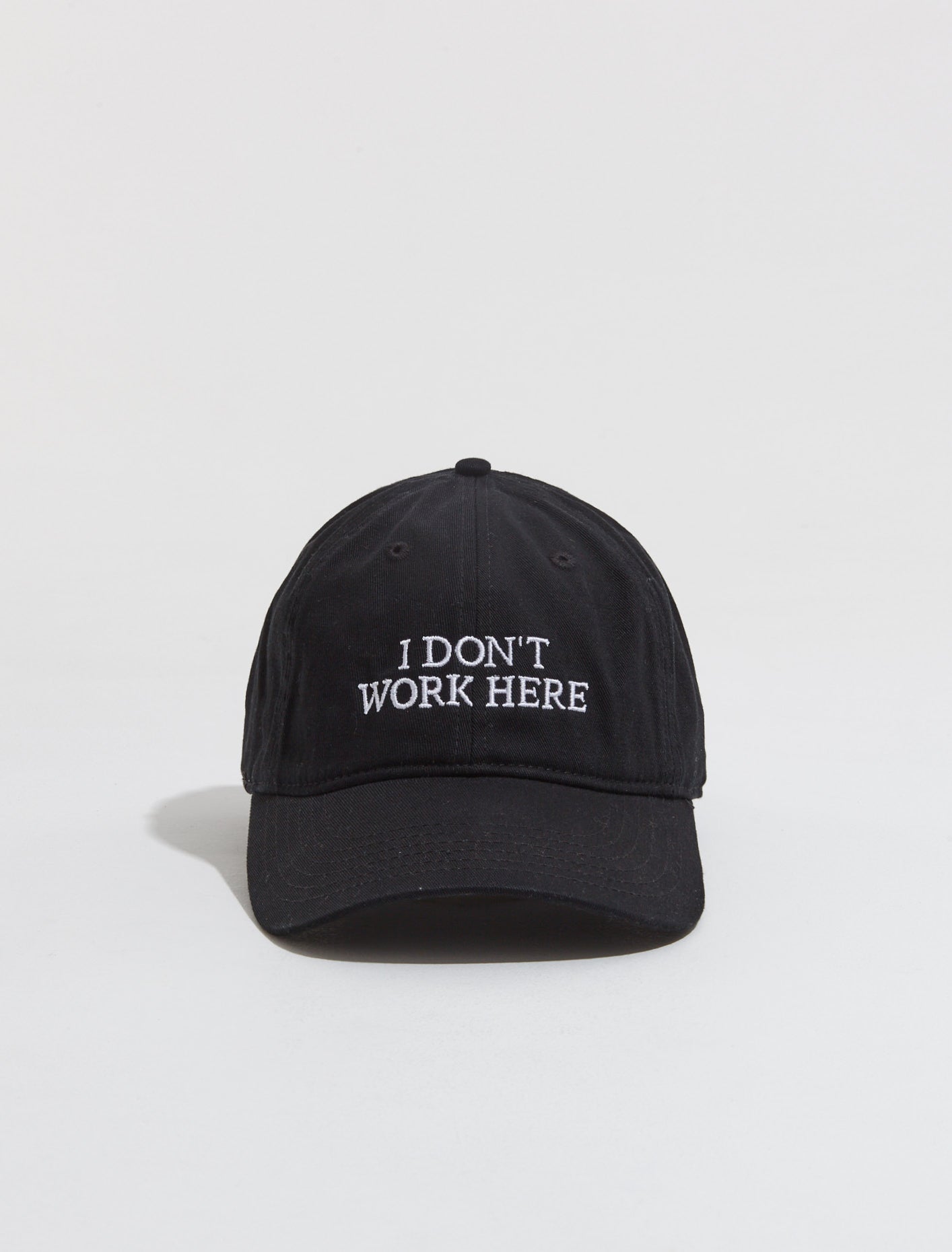 Idea Books Ltd - I Don't Work Here Cap in Charcoal and White