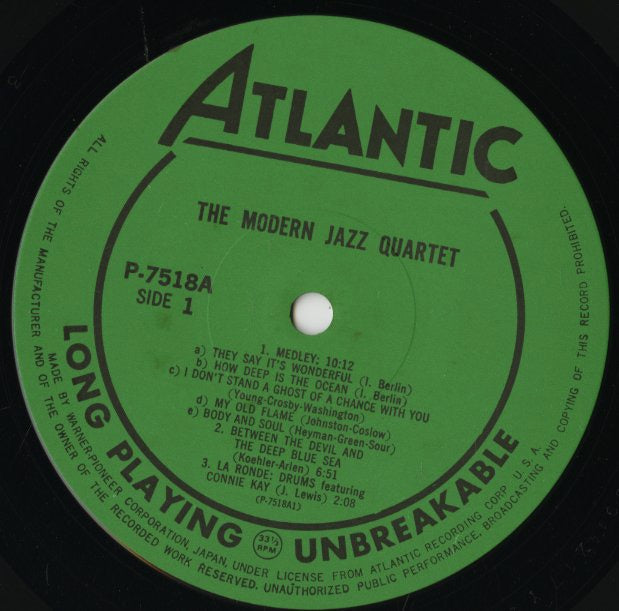 The Modern Jazz Quartet / モダン・ジャズ・カルテット / The Modern