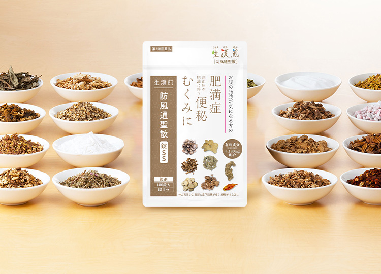 生漢煎 防風通聖散（ぼうふうつうしょうさん）｜お腹の脂肪・便秘のお
