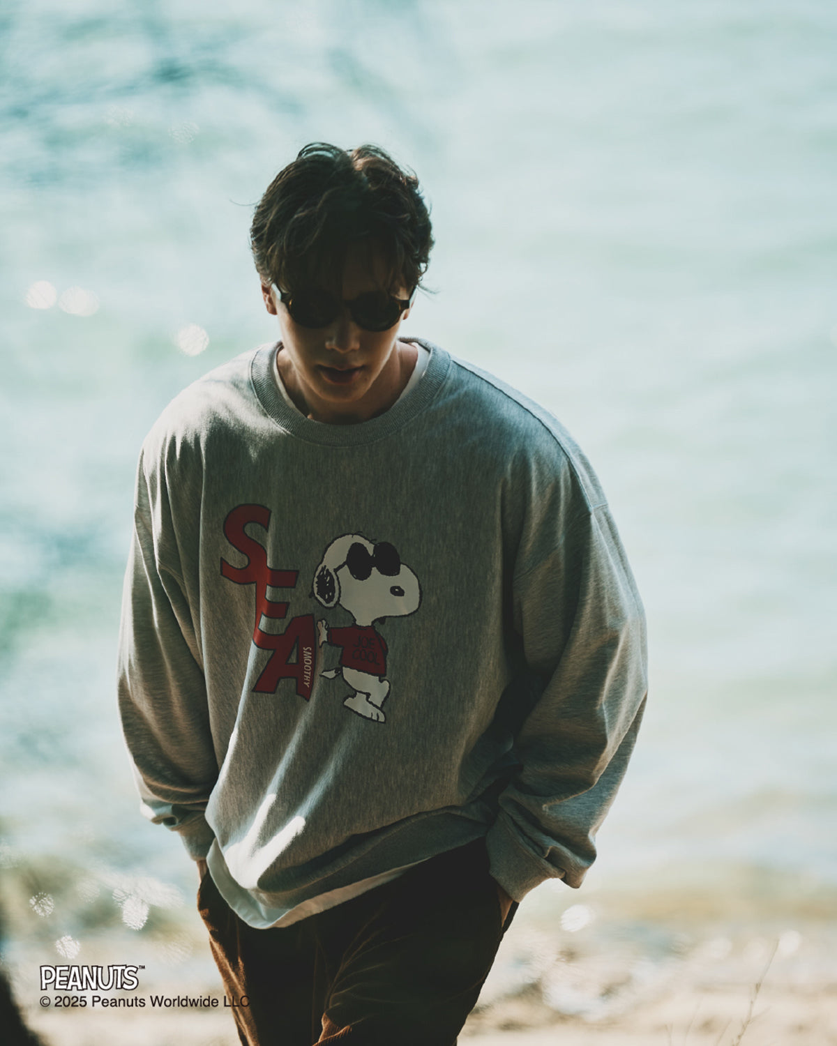 SMOOTHY x WDS Snoopy Crewneck Sweatshirt – WIND AND SEA
