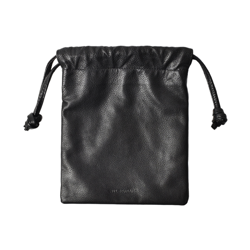 ドローストリングバッグ《ブレス》ラスティカーフ｜WILDSWANS(ワイルド