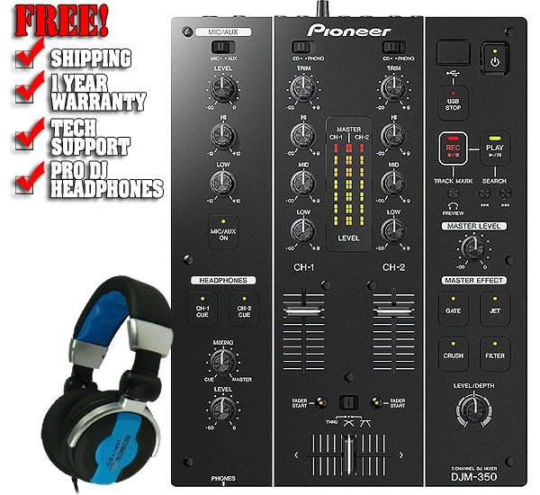 Pioneer DJM350 Pioneer DJ Pro Digital Mixer