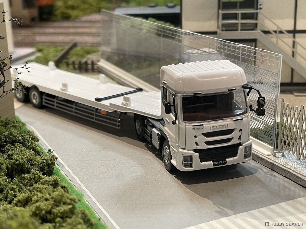 16番(HO) ISUZU GIGA＋鉄道コンテナ積載用セミトレーラー (鉄道模型