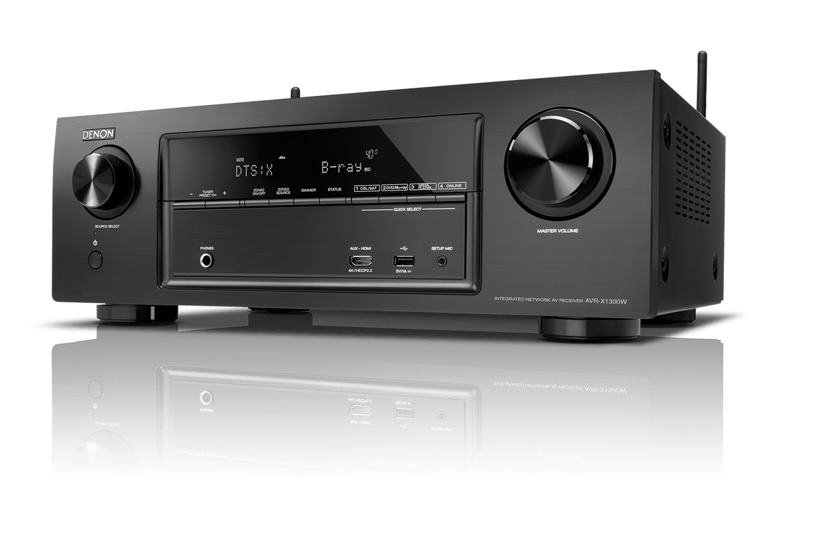 Denon AVR-X1300W 7.2 Channel 220 Volt Audio/Video Receiver with Wi-Fi