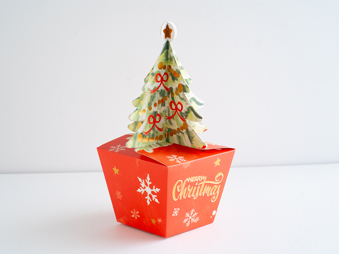 ギフト箱 クリスマスツリースタンド レッド大 | イベント関連のギフト