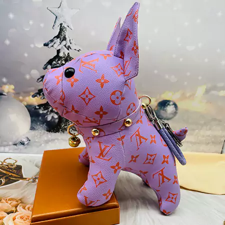 LOUIS VUITTON 犬キーホルダー チャーム モノグラム おしゃれ バッグ