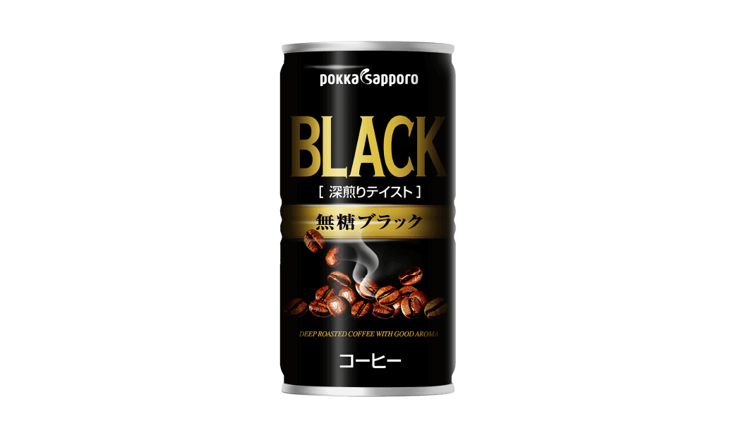 ポッカサッポロ 深煎りテイスト 無糖ブラック 185g×30本 | カワチ薬品