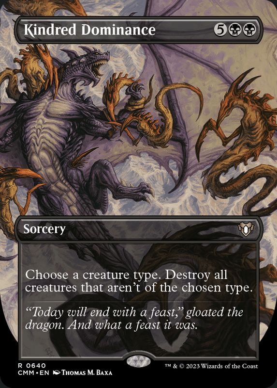 FOIL)(フルアート)同族の支配/Kindred Dominance《英語》【CMM】