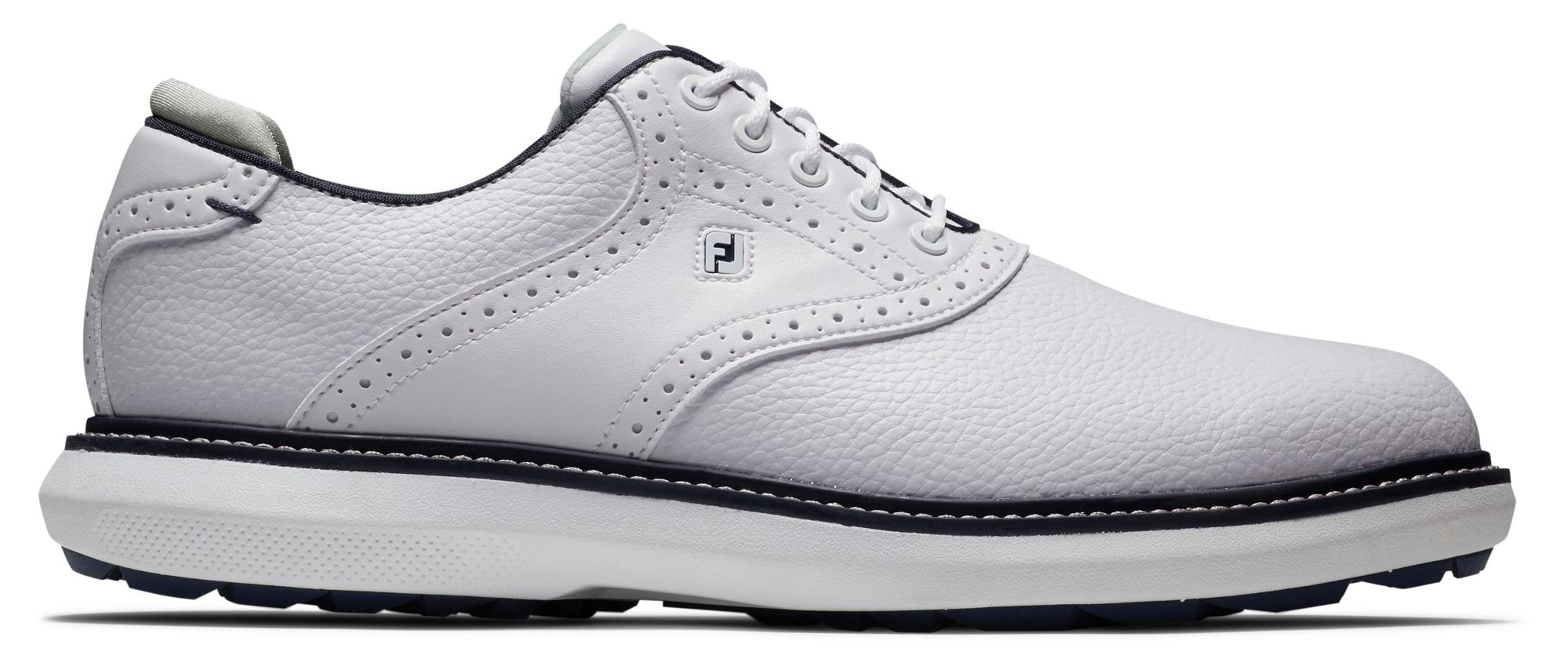 FootJoy Traditions Spikeless Golf Shoes White 57927 - Carl's Golfland