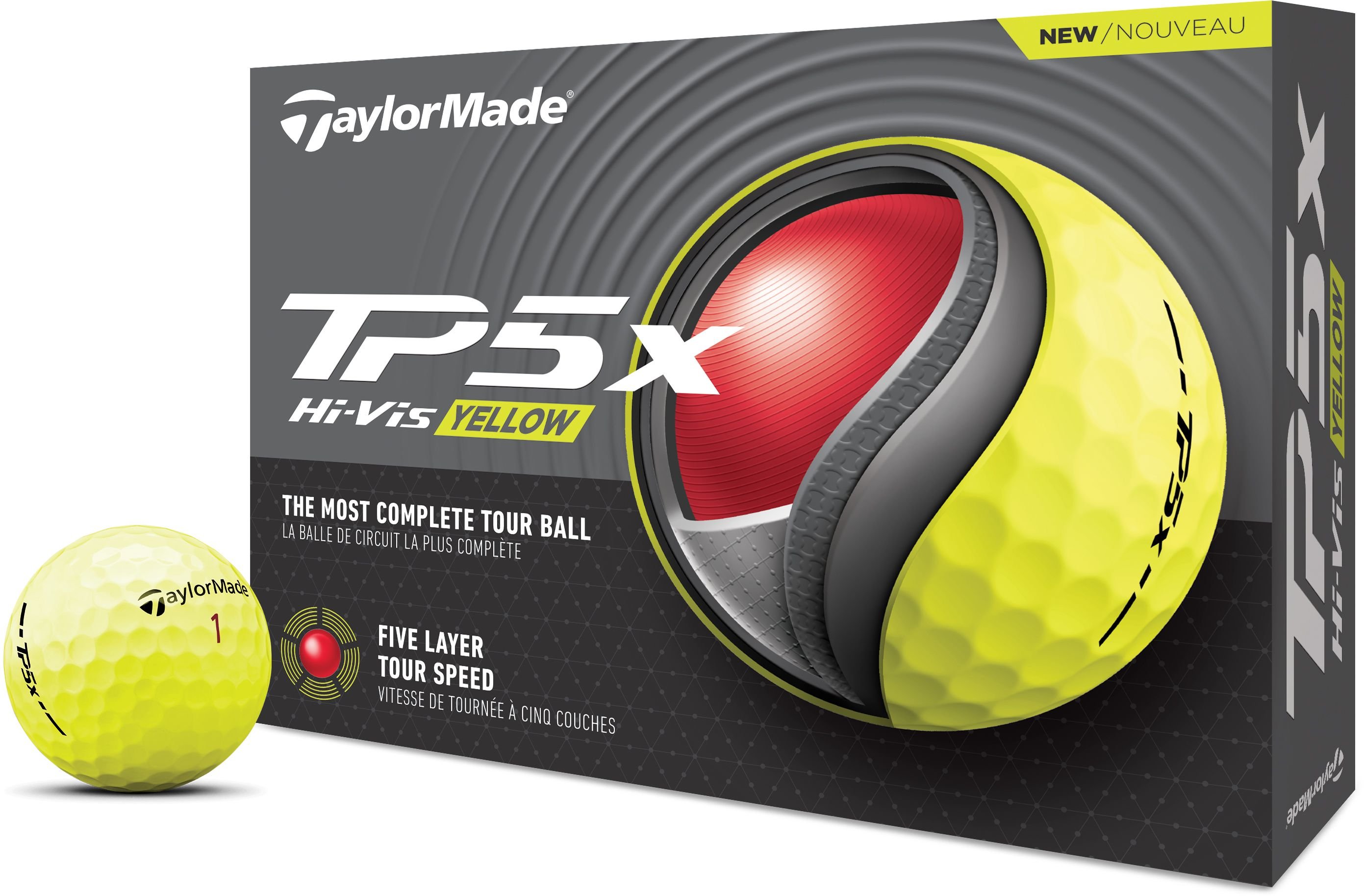TaylorMade TP5x Yellow Golf Balls - Carl's Golfland