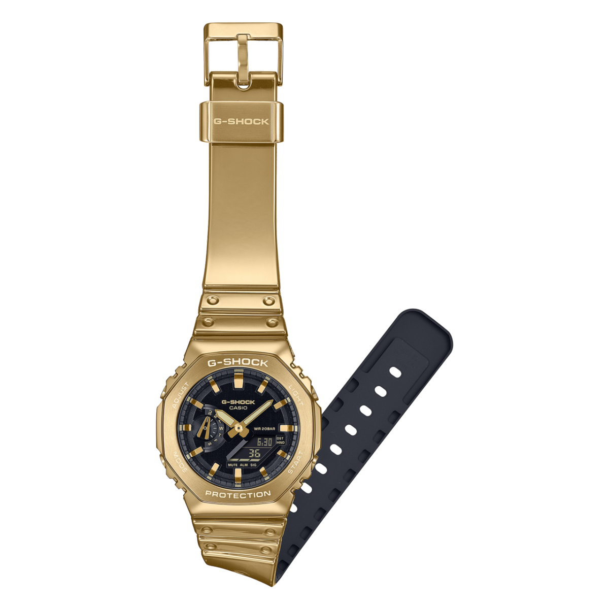 GM2100YMG-9A | Gold Watch with Silicone Watch Band | Casio