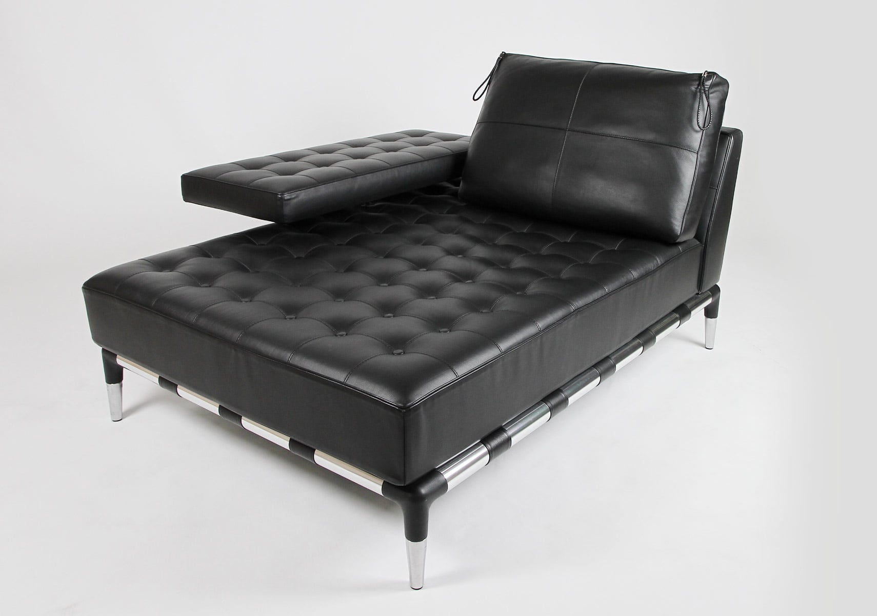Cassina（カッシーナ）241-22 PRIVE 1人掛ロングシート 黒革（13X606