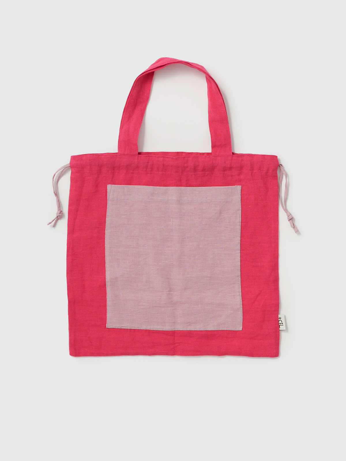 I＆FリネンバッグM グリーン×イエロー | セルホームプロダクツ | ＋CEL