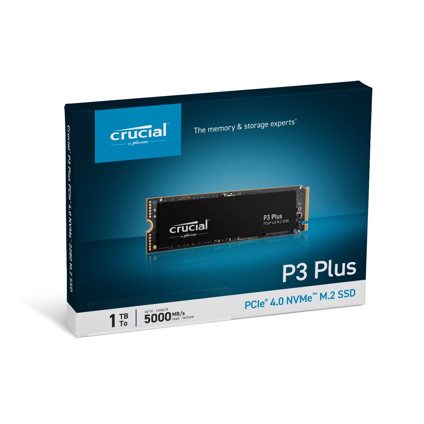 CT1000P3PSSD8JP | Crucial P3 Plus ミドルレンジ M.2 Gen4 NVMe接続