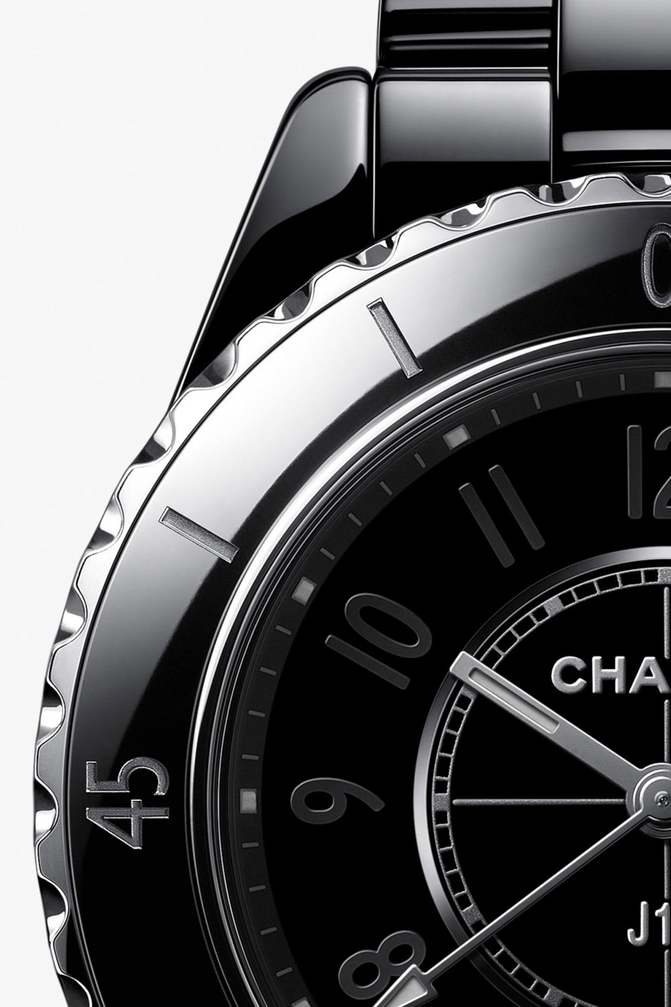 J12 Phantom Watch, 33 mm Black Ceramic - H6346 | CHANEL