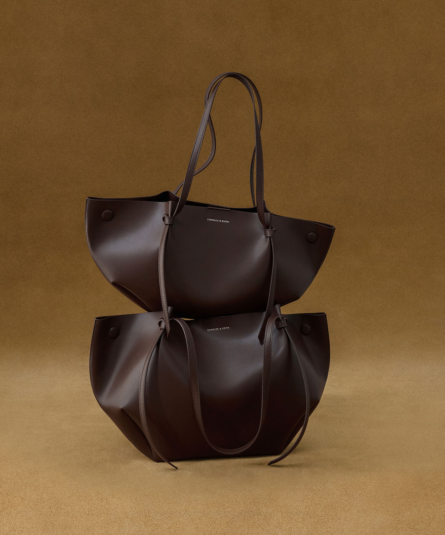 Calla カルラ ラージトートバッグ - エスプレッソブラウン | CHARLES