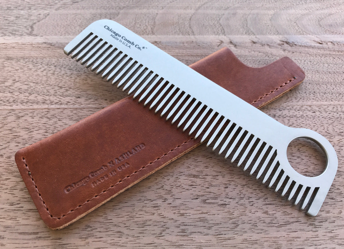 Chicago Comb x Horween Leather Sheath Sets