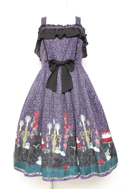 axes femme kawaii / 猫会ジャンスカ M パープル Y-26-01-31-101-AX-OP