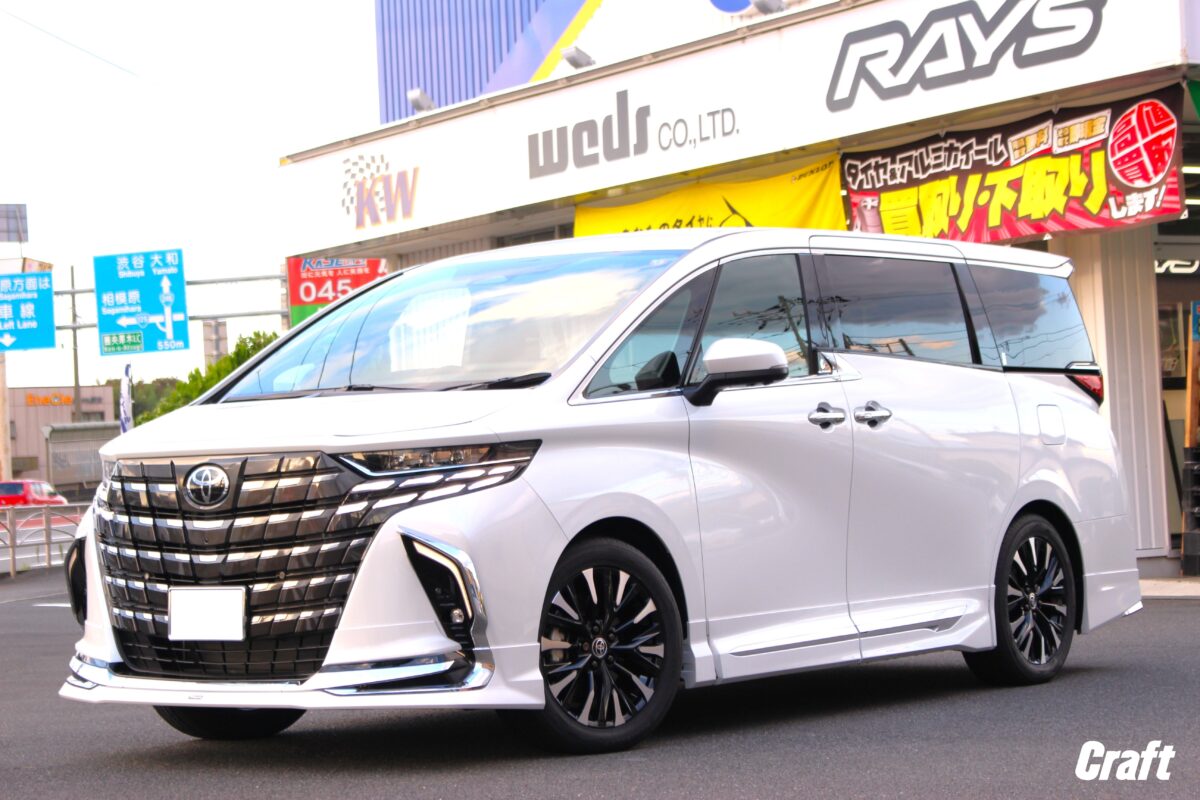 40系アルファード 純正ホイールからエグゼクティブラウンジ用ホイール