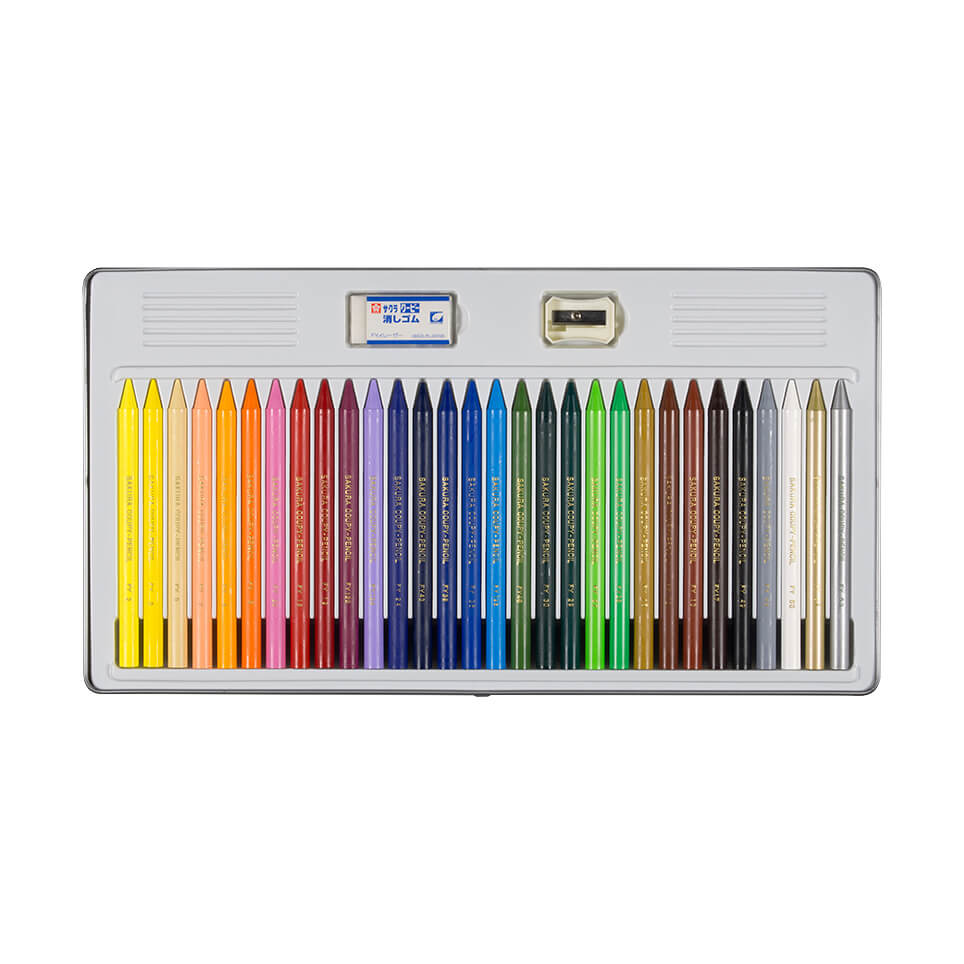 クーピーペンシル30色（缶入り）｜クーピーペンシル｜クーピー