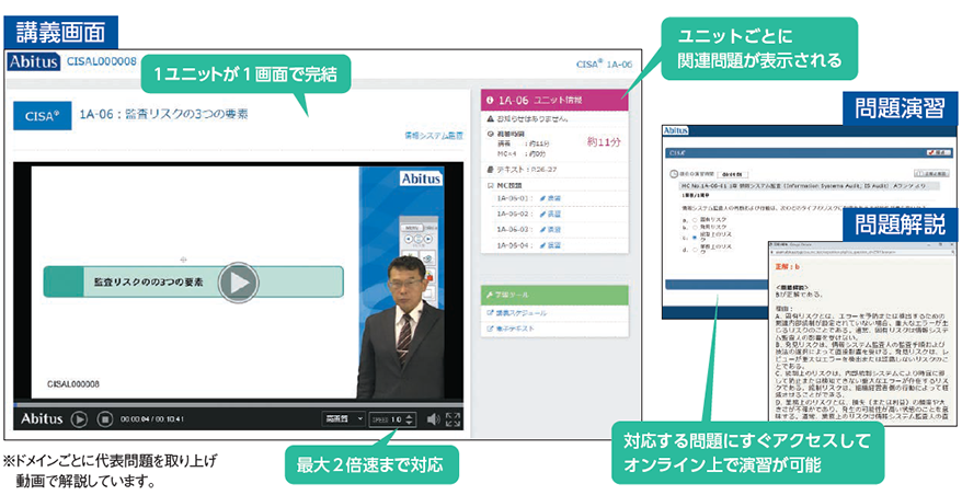 アビタスCISA®プログラム | CISA（公認情報システム監査人）合格なら